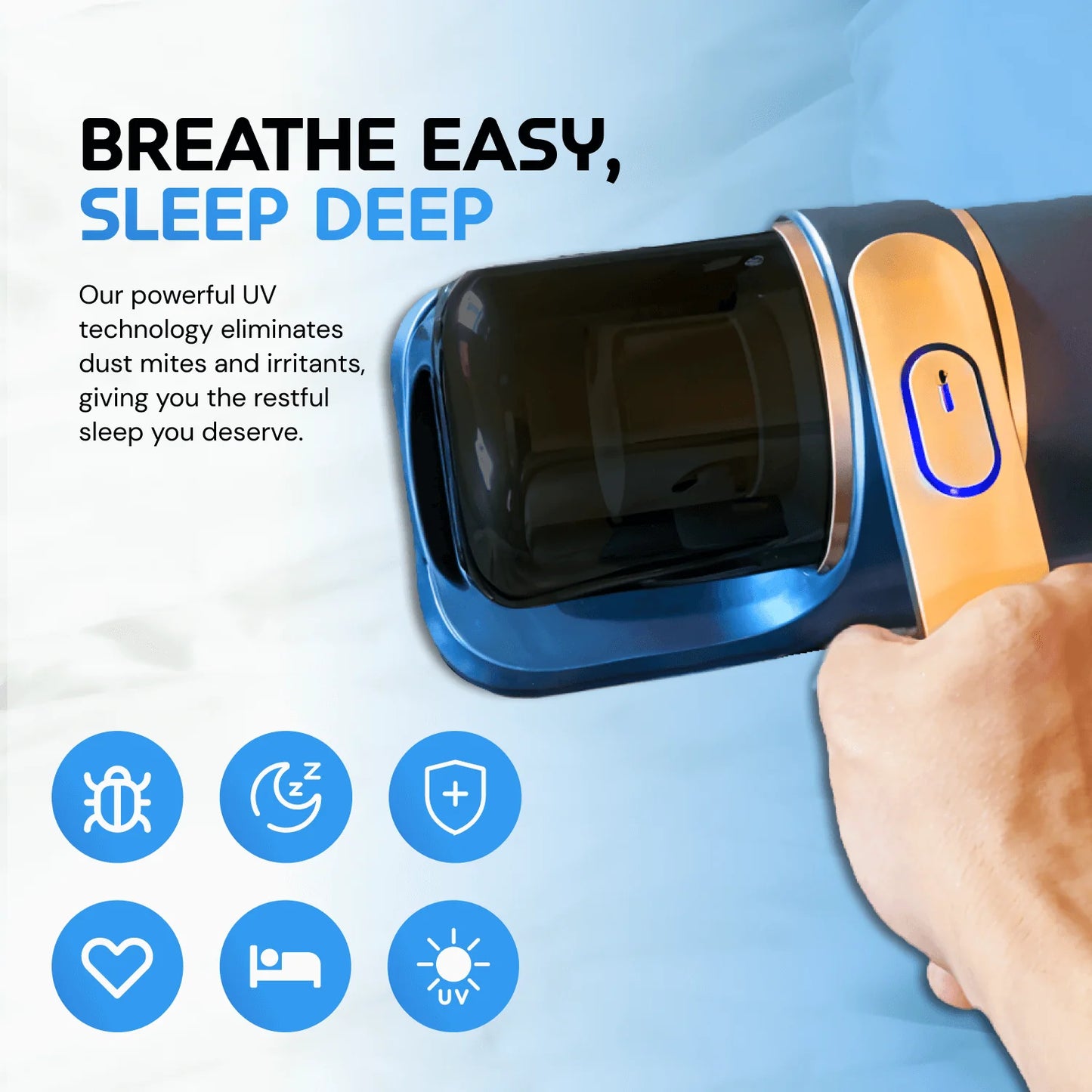 SleepVac® UV Handheld Vacuum by Awesure™