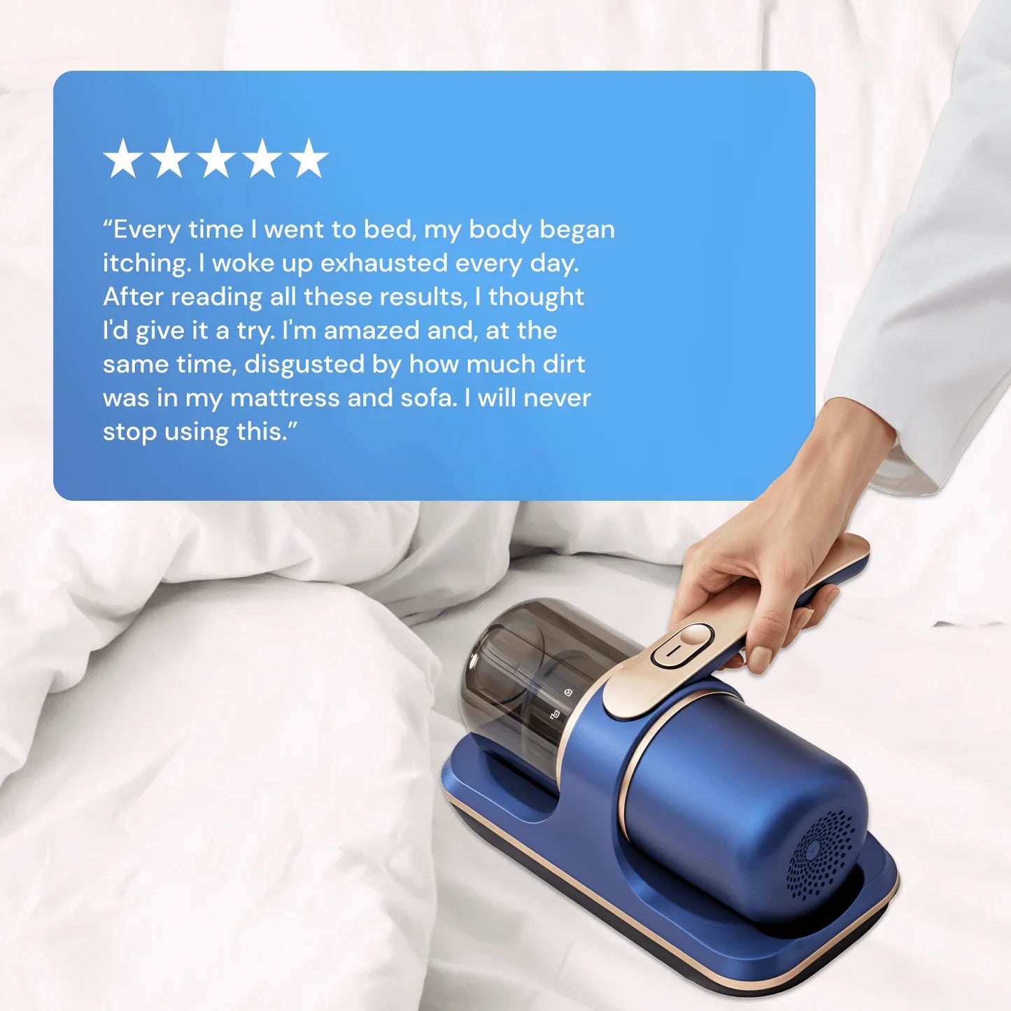SleepVac® UV Handheld Vacuum by Awesure™