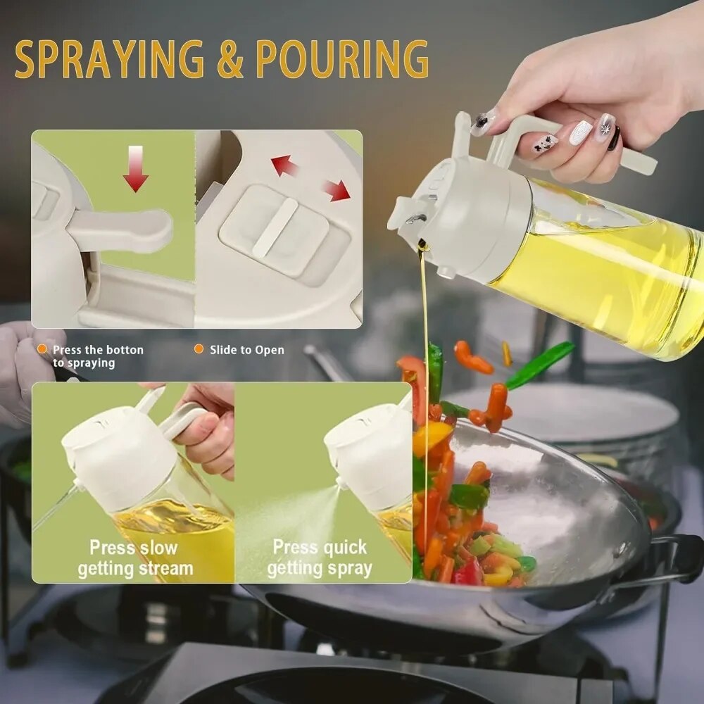 Awesure® 2 in 1 Glass Oil Dispenser