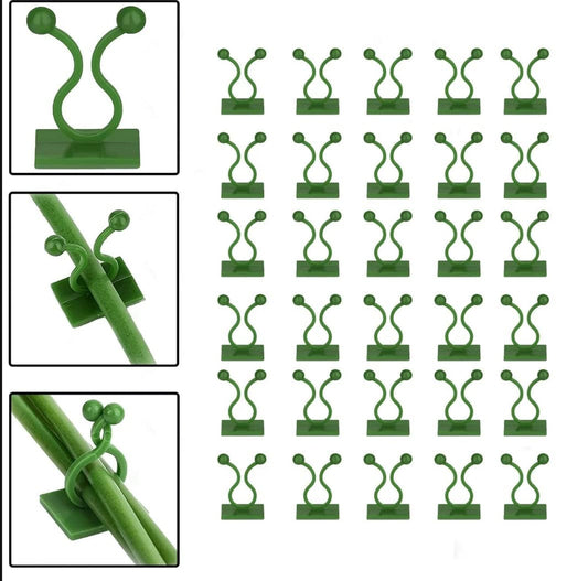 Plant Climbing Self Adhesive Wall Clips [60 Clips Set]